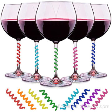 Siliconen drinkmarkers Wine Glês Charms